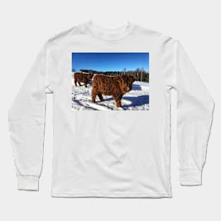 Scottish Highland Cattle Calves 1696 Long Sleeve T-Shirt